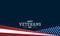 Flat Design Happy Veterans Day Copy Space Background