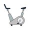 Flat design icon of Exercise bicycle