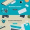 Flat design illustration concepts for business and creative workspace
