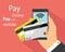 Flat design of mobile payment technology