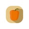 Flat design orange capsicum