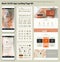 Flat design responsive pixel perfect UI mobile app and website template