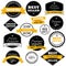 Flat design sale badges and stickers collection. Sale and promotion, delivery website and mobile badges, promo banners, special of