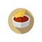 Flat design Salsa with Tortilla Chips