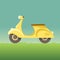 Flat design scooter icon