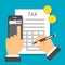 Flat design tax calculation