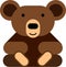 Flat design teddy bear icon