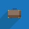 Flat design traveling suitcase icon illustration