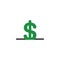 Flat design vector concept of dollar money symbol into moneybox