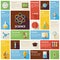 Flat Design Vector Icons Infographic Science and Education Conce