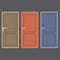 Flat Design Vintage Doors Collection