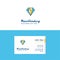 Flat Diamond Logo and Visiting Card Template. Busienss Concept Logo Design