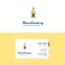 Flat Drink bottle Logo and Visiting Card Template. Busienss Concept Logo Design