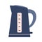 Flat electric kettle icon, kitchen appliance