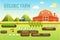 Flat farm in village set sprites and tile sets. instruments, flowers, vegetables, fruits, hay, farm building, animals, tractor,