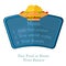 Flat fast food blue menu board or banner with hamburger burrito and french fries