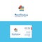 Flat Files copy Logo and Visiting Card Template. Busienss Concept Logo Design