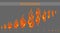 Flat fire sprites for animation frames icons.