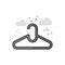Flat Grayscale Icon - Clothes hanger