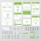 Flat Green Mobile Web UI Kit