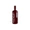 Flat grunge textured silhouette wine bottle logo template