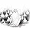 Flat Halloween Ghost Minimalist Spookiness