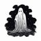 Flat Halloween Ghost Stylish Simplicity