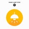 Flat hang lamp icon template