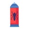 Flat Hazardous Waste Insect Repellent Icon