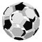 Flat hexagonal and pentagonal plates as soccer ball.