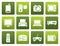 Flat Hi-tech technical equipment icons