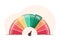 Flat hunger scale with arrow to evaluate level of hungry