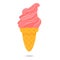 Flat ice cream icon 06