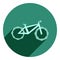 flat icon of abstract bike