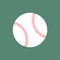 Flat icon baseball ball