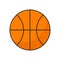 Flat icon basketball ball