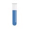 Flat icon blue test tube