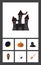 Flat Icon Celebrate Set Of Broom, Crescent, Casket And Other Vector Objects. Also Includes Witch, Cobweb, Dead Elements.