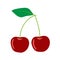 Flat icon cherry