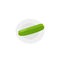 Flat icon of cucumber on a plate.
