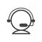 Flat icon design for customer support. Talk to us. Live chat symbol.