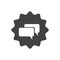 Flat icon design. Talk to us. Live chat symbol with speech bubbles