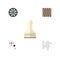 Flat Icon Entertainment Set Of Chess Table, Ace, Pawn And Other Vector Objects. Also Includes Arrow, Ace, Cards Elements