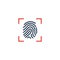 Flat Icon Fingerprint Element. Vector Illustration Of Flat Icon Thumbprint Isolated On Clean Background. Can Be Used As