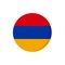 Flat icon flag of Armenia in circle symbol