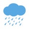 Flat icon heavy rain