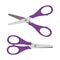 Flat icon purple scissors