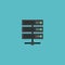 Flat Icon Server Element. Vector Illustration Of Flat Icon Datacenter Isolated