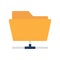 Flat icon sharing folder