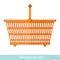 Flat icon shopping basket